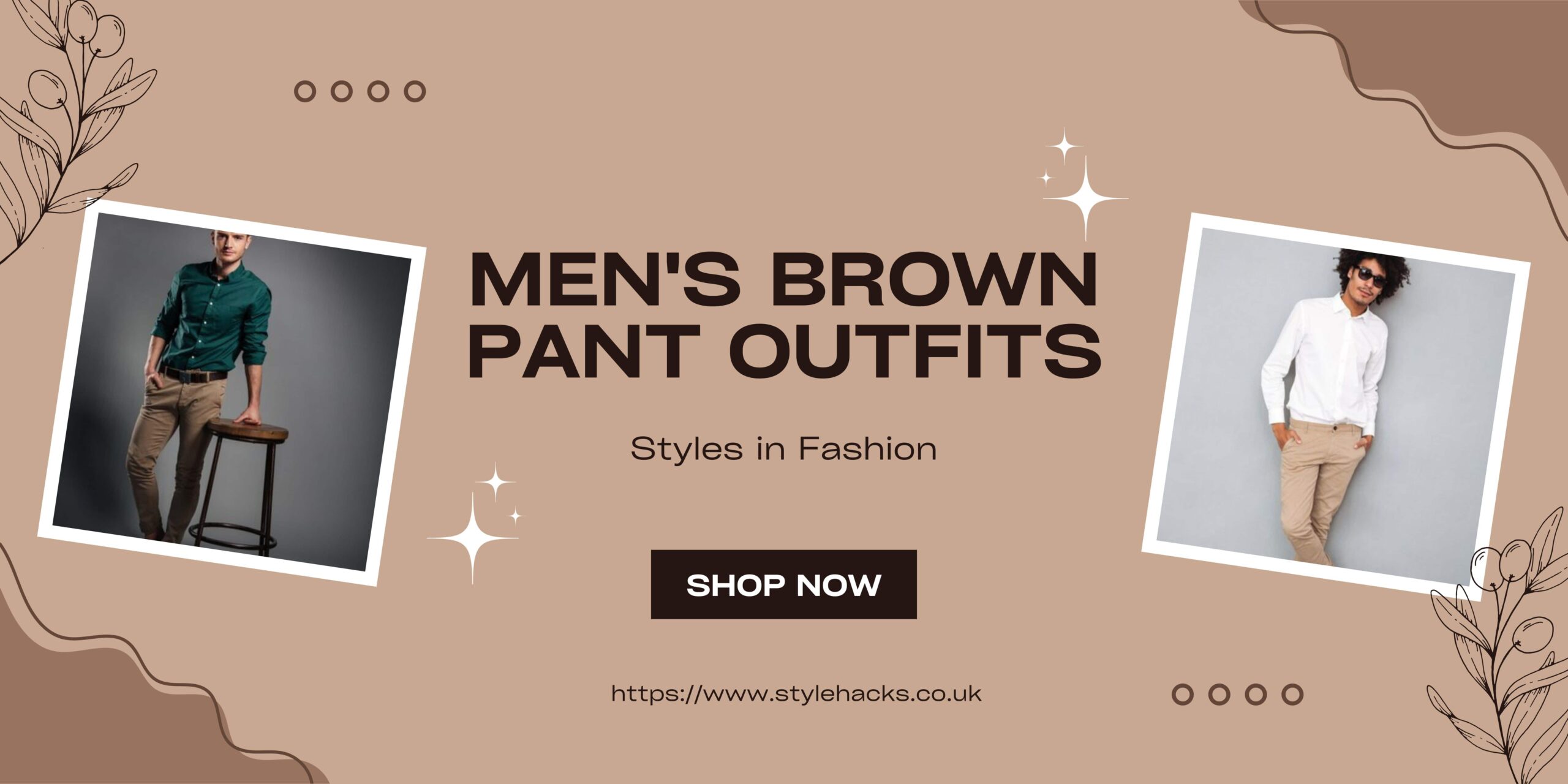 Men's Brown Pants Outfit Styles